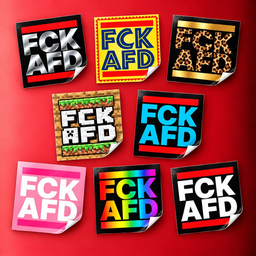 FCK AFD XXL Sticker Bundle | 8x50er Pack