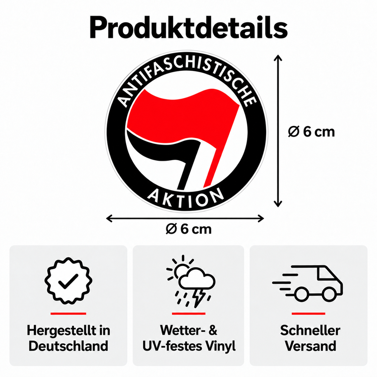 Solidarity Starter Sticker Bundle | 5x50er Pack