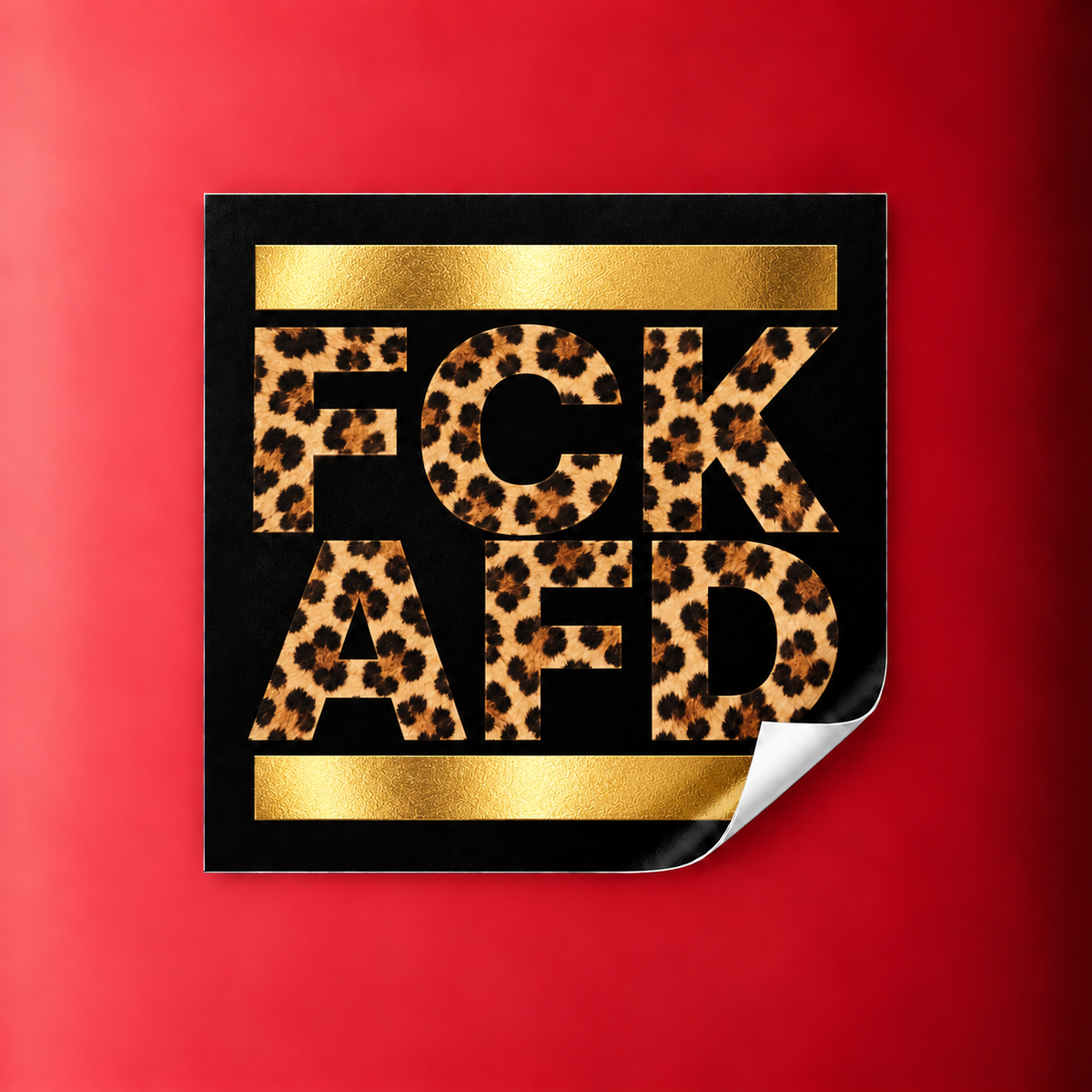 FCK AFD - Leopard Edition Sticker | 50er Pack