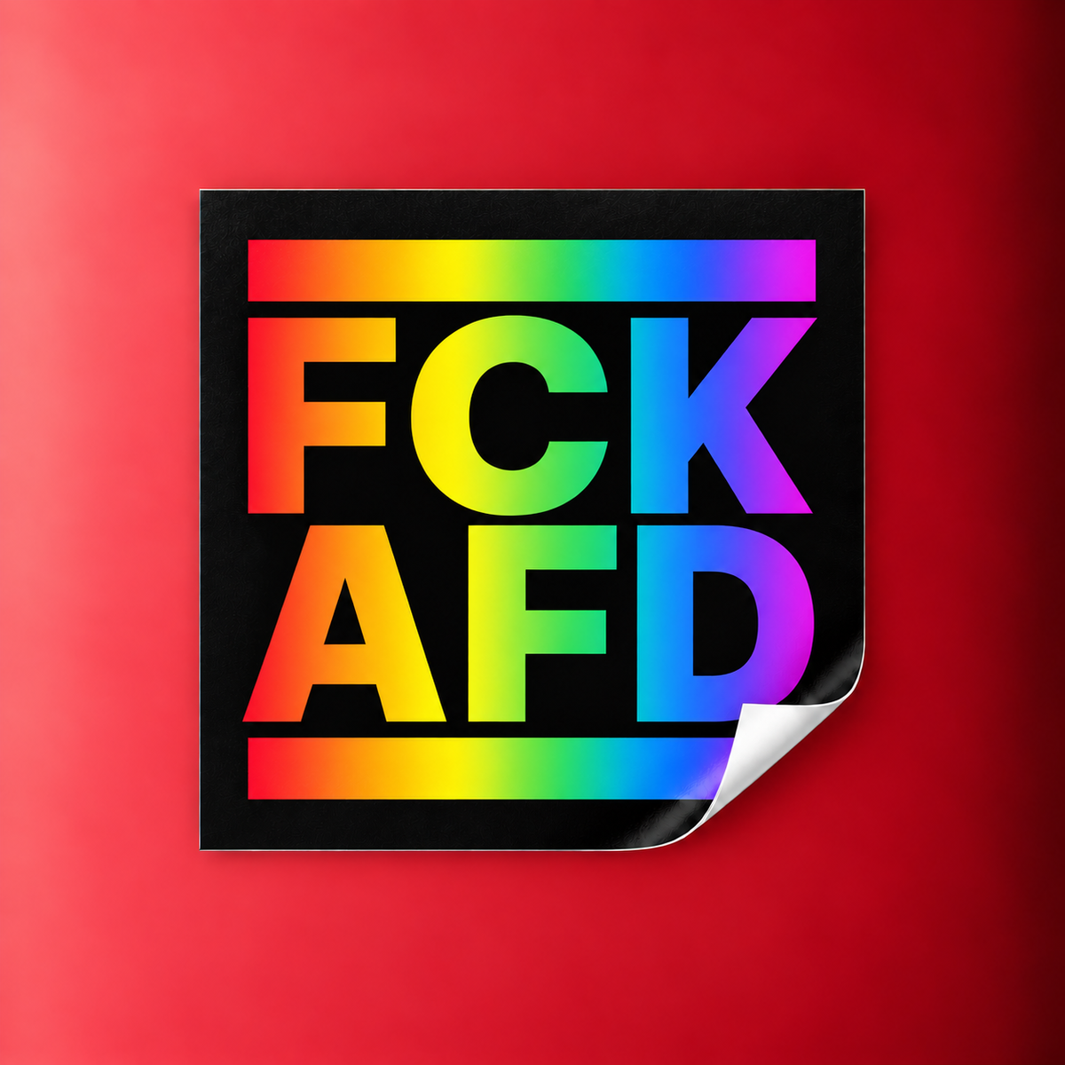 FCK AFD - Rainbow Edition Sticker | 50er Pack