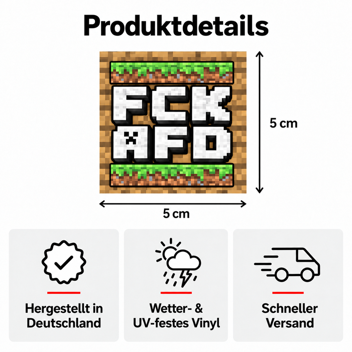 FCK AFD - Craft Edition Sticker | 50er Pack