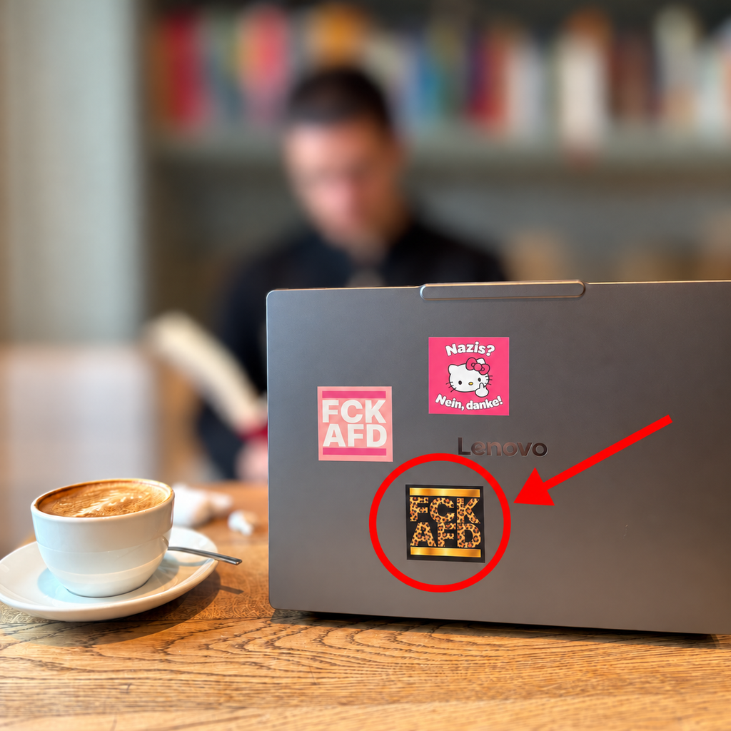 FCK AFD - Leopard Edition Sticker | 50er Pack