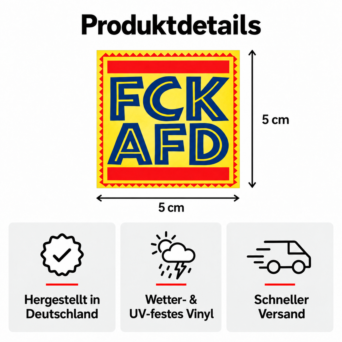 FCK AFD - Mate Edition Sticker | 50er Pack