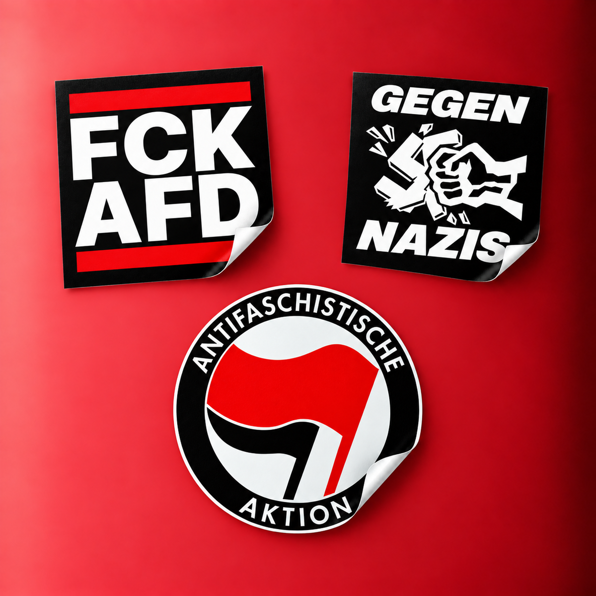Gegen Rechts Sticker Bundle | 3x50er Pack