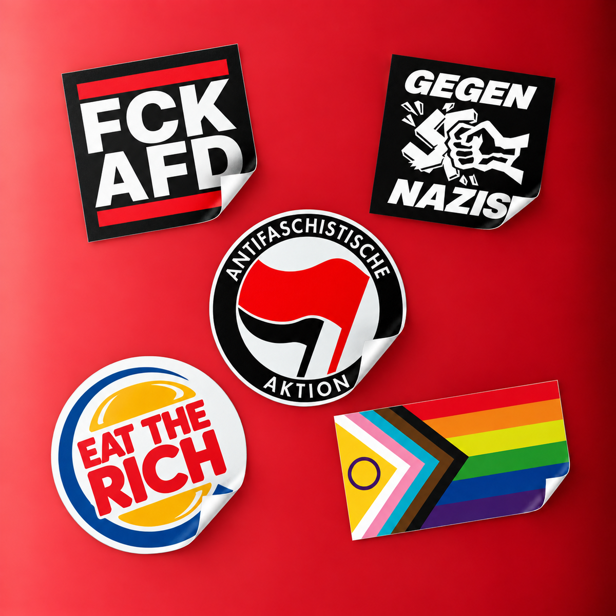 Solidarity Starter Sticker Bundle | 5x50er Pack