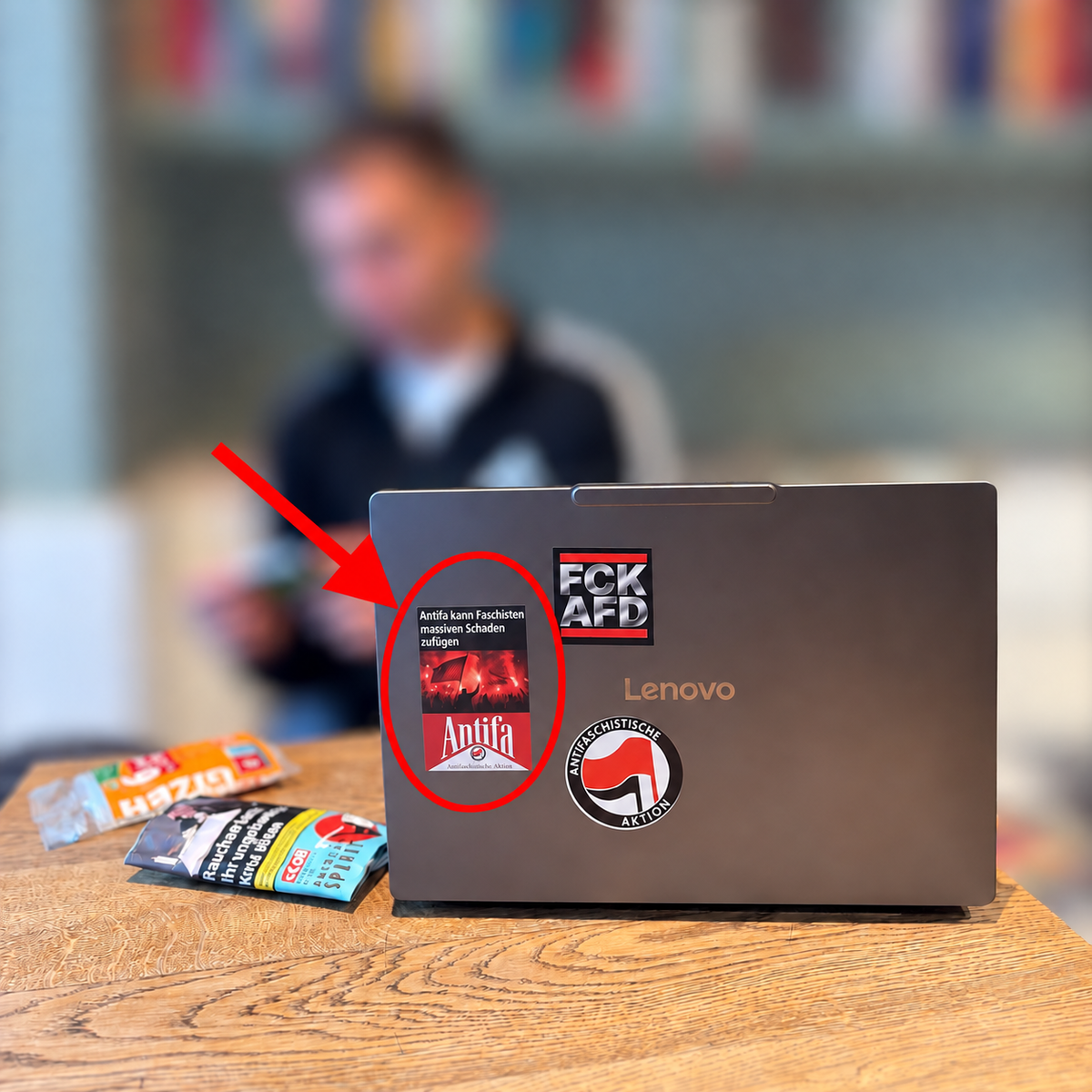 Antifa Zigarettenschachtel Sticker | 50er Pack